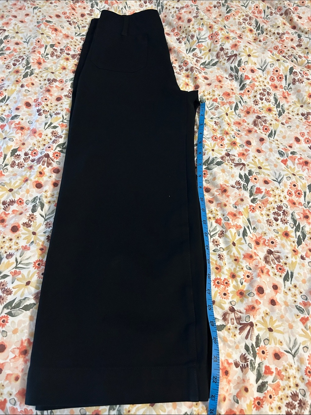 Maeve Black Cropped Wide-Leg Pants - Picture 8 of 8